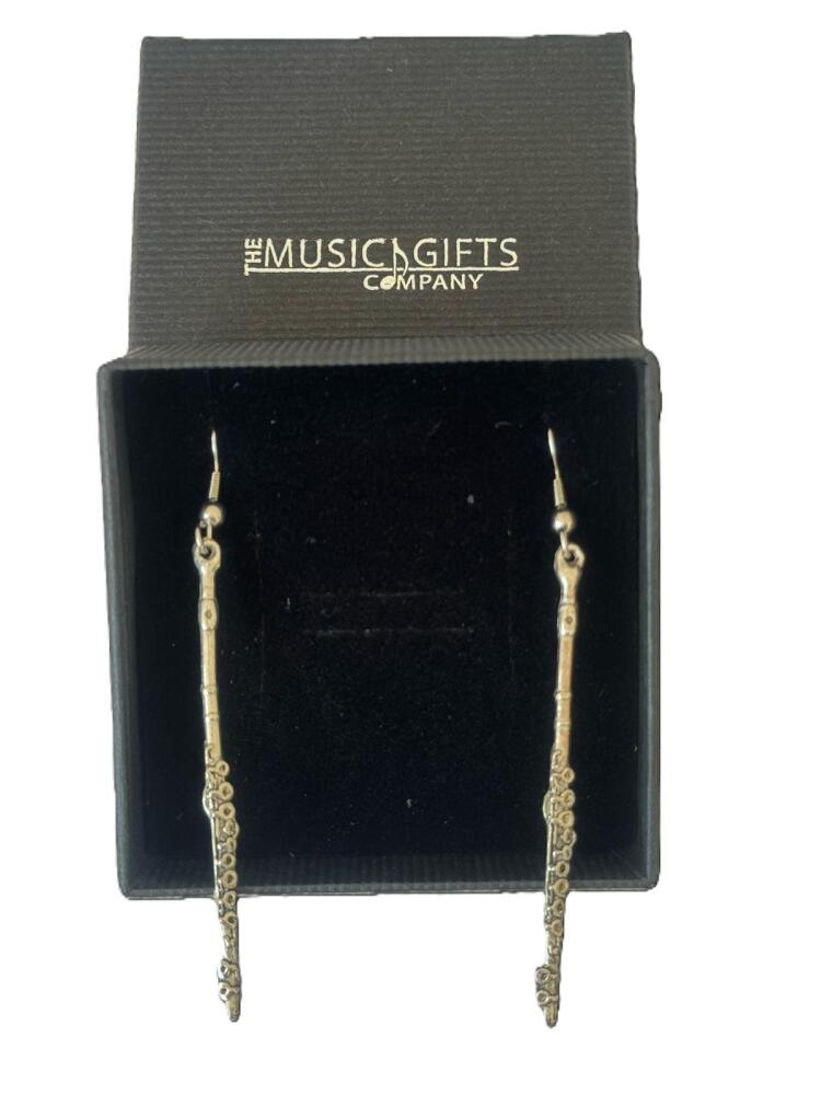 Flute Pewter Earrings