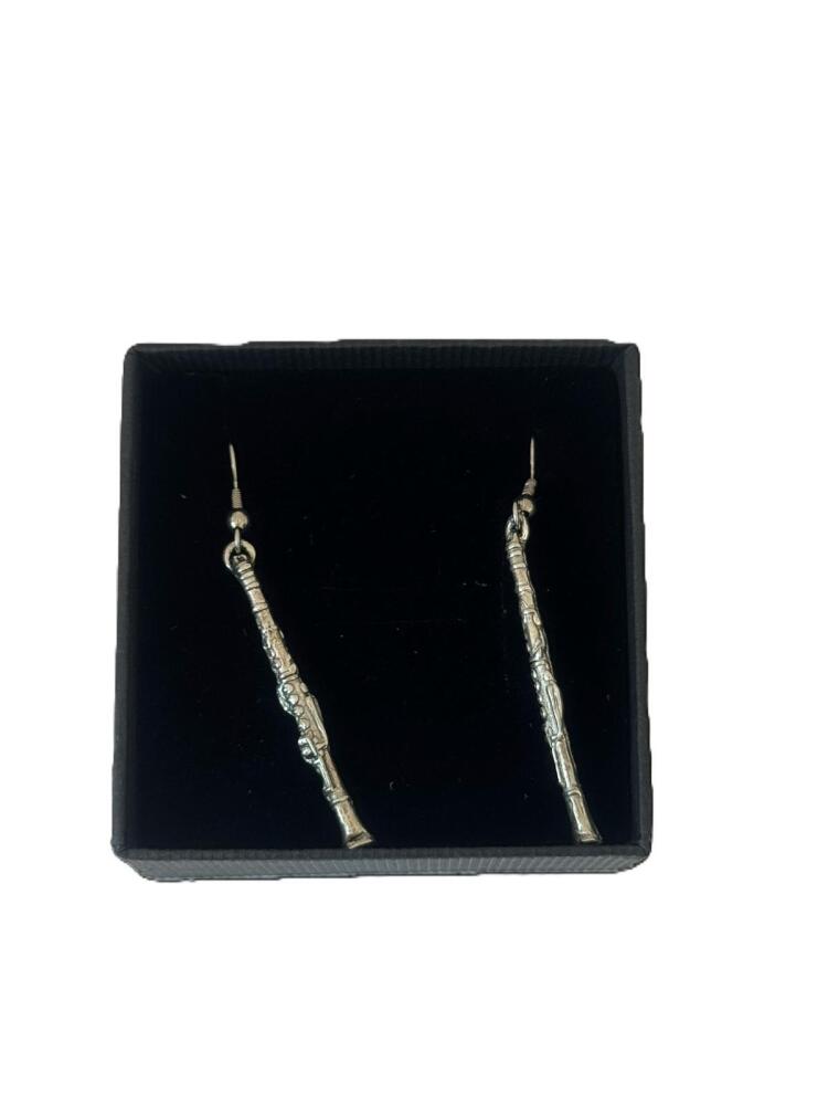 Clarinet Pewter Earrings