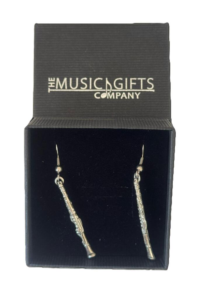 Clarinet Pewter Earrings