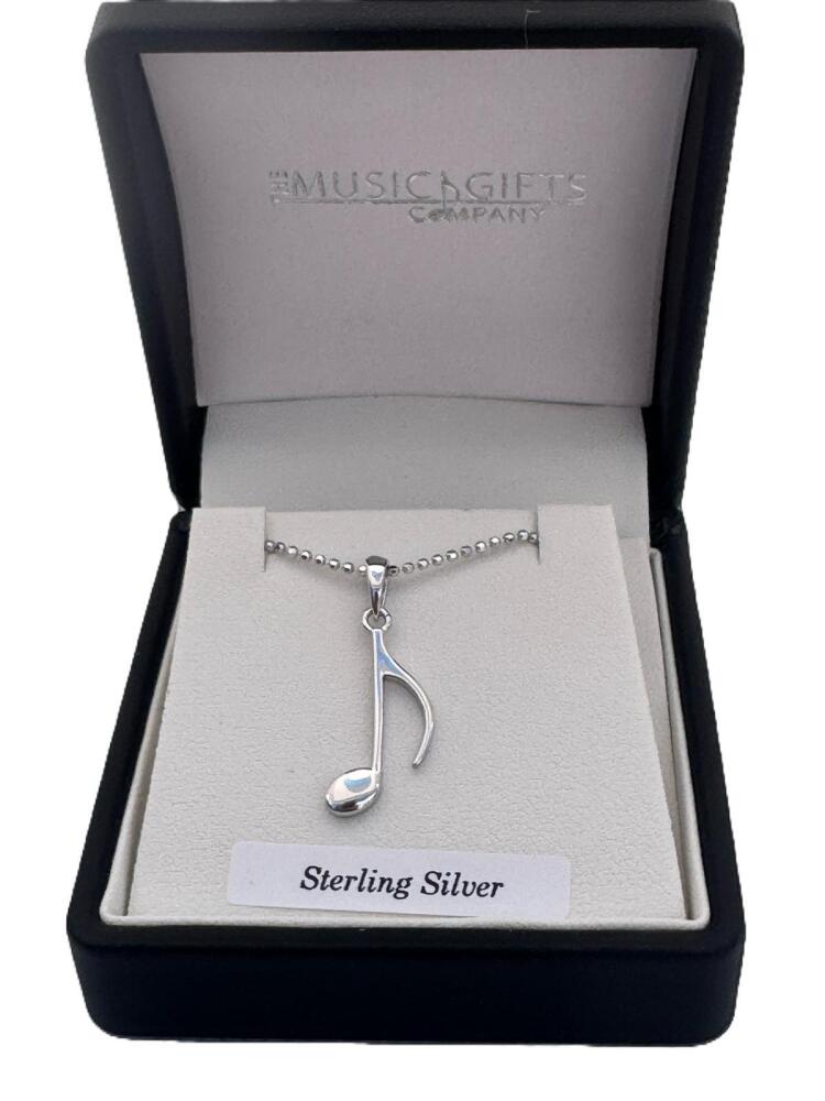 Necklace Sterling Silver Quaver pendant