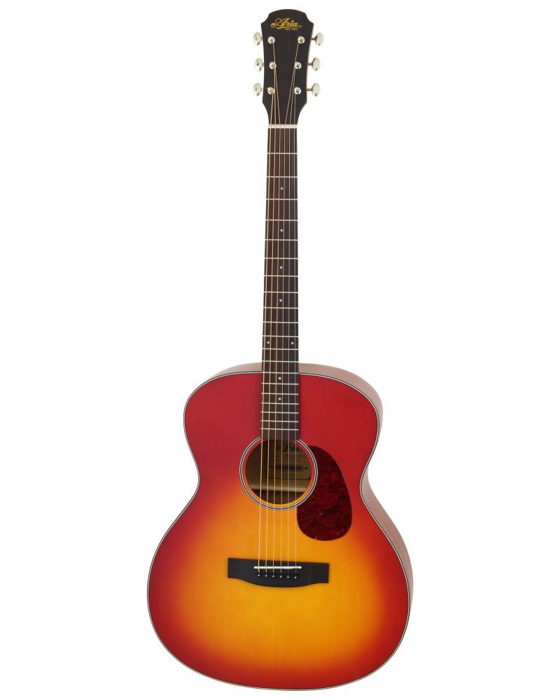 Aria acoustic Matte Cherry Sunburst