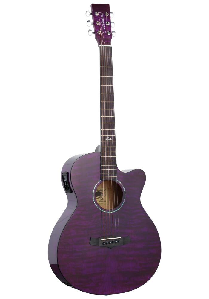 Tanglewood Acoustic Guitar Azure Super Folk Purple
