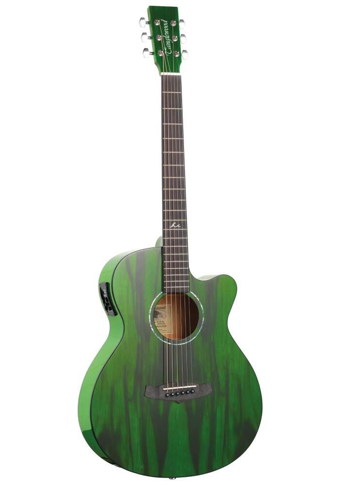 Tanglewood Acoustic Guitar Azure Super Folk Green