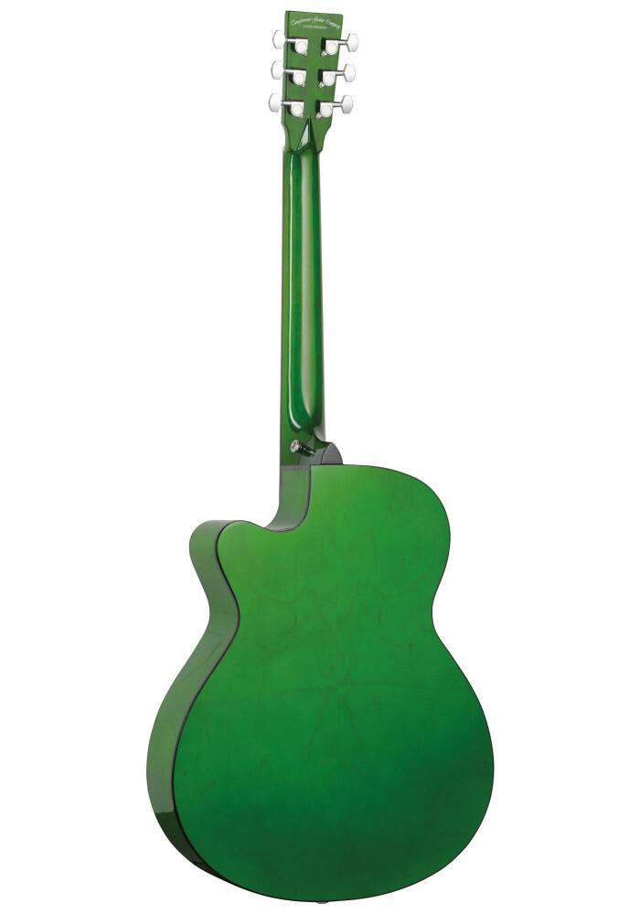 Tanglewood Acoustic Guitar Azure Super Folk Green