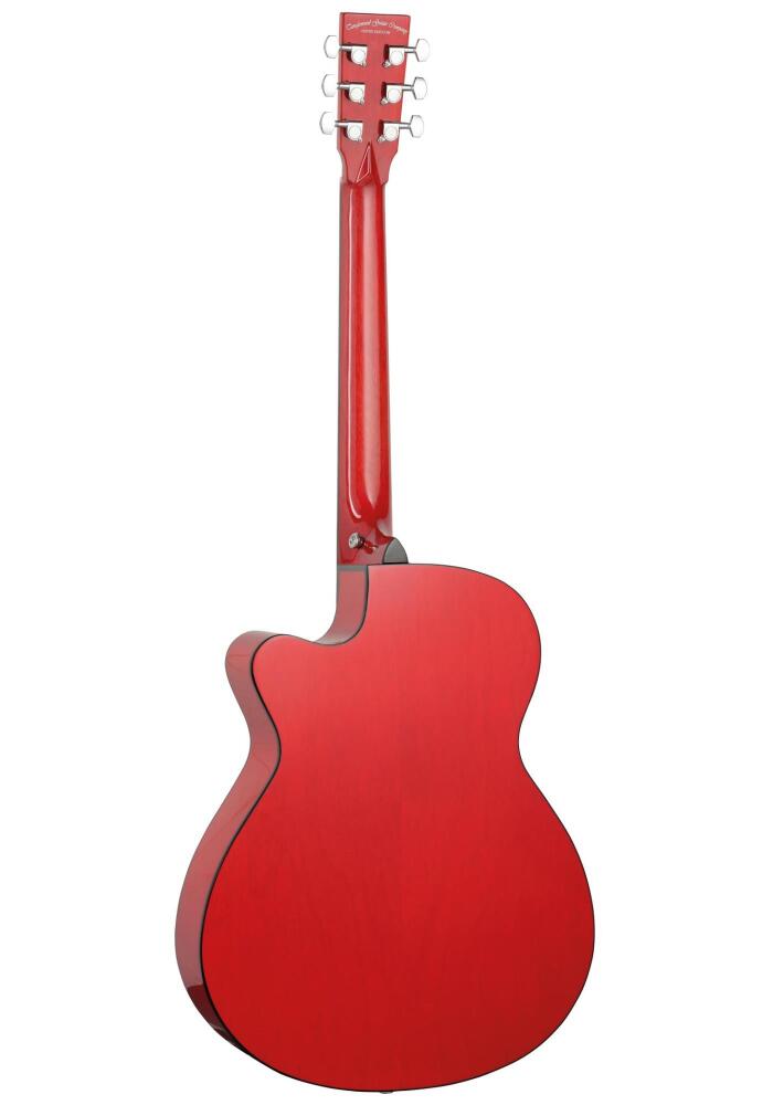 Tanglewood Acoustic Guitar Azure Super Folk Red