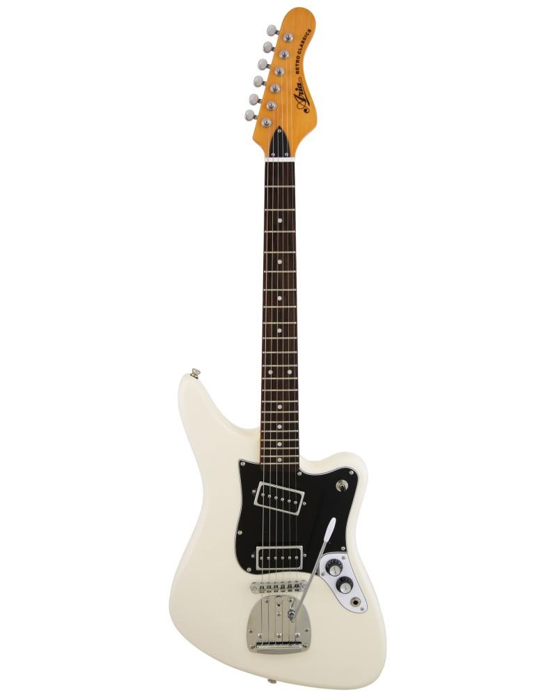 Aria Retro Electric Guitar, Vintage Wh
