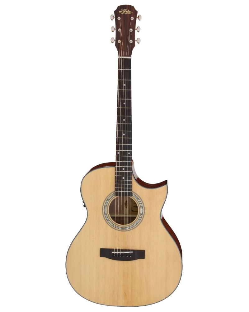 OM Size Solid Spruce Top Cut/Elec.