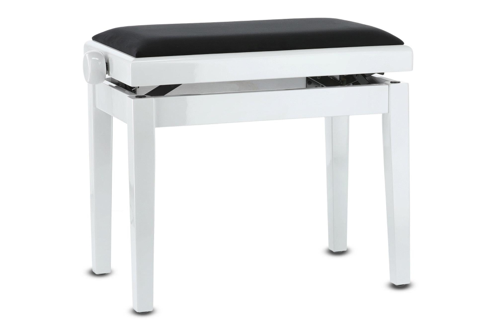 Gewa Piano bench Deluxe White high gloss