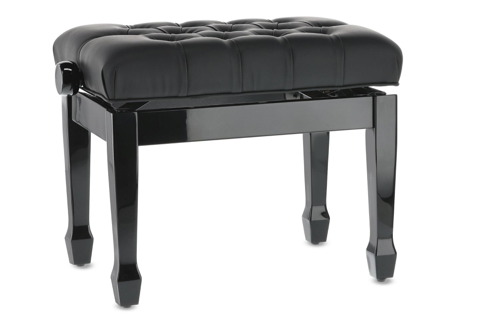 Gewa Piano bench Deluxe XL Black high gloss
