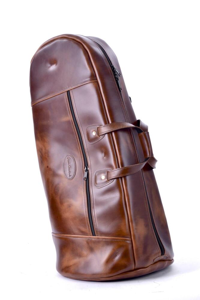 Cronkhite Tenor Horn Case - Canyon Sunrise Leather