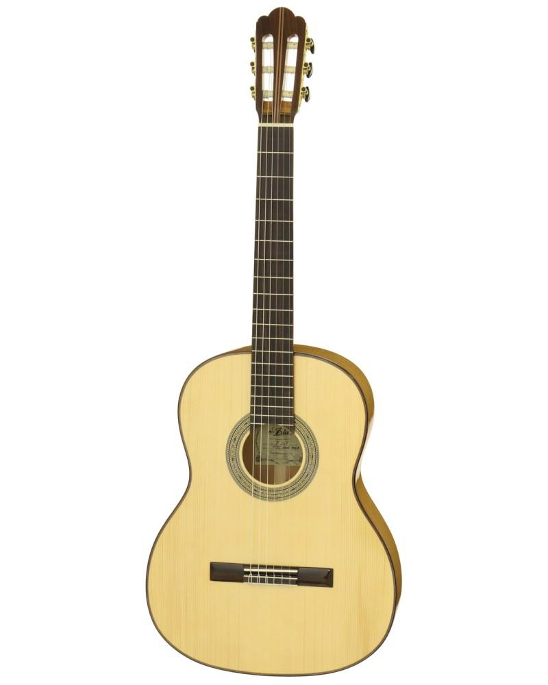 Aria Flamenco Solid Spruce top, Cypress b/sid