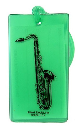 Musical Instrument Identification Tag - Saxophone