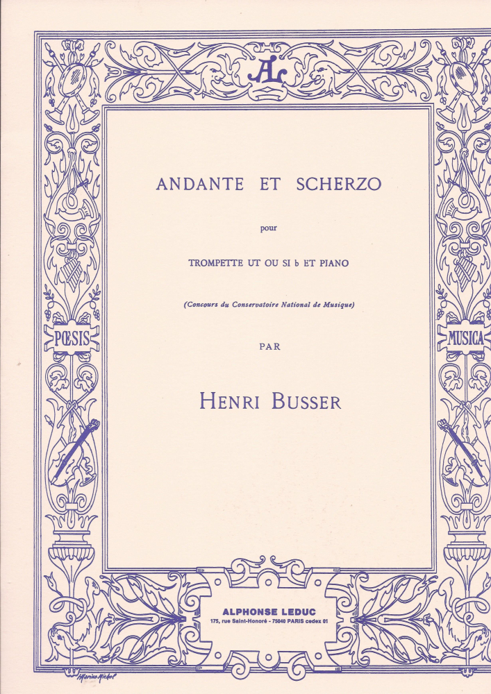 Henri Busser: Andante and Scherzo, Op. 44 (Trumpet and Piano)