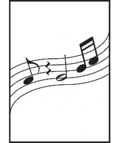 Music Gifts Wavy Music Greeting Card