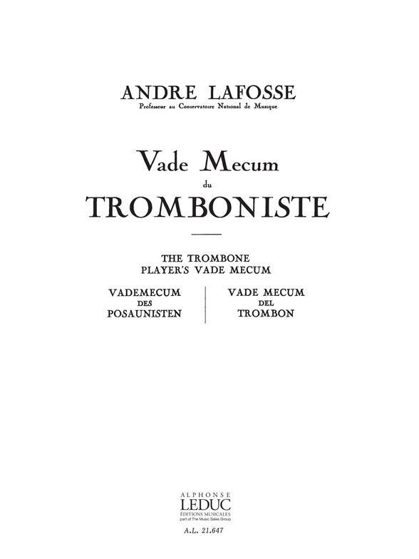 Vade Mecum du tromboniste