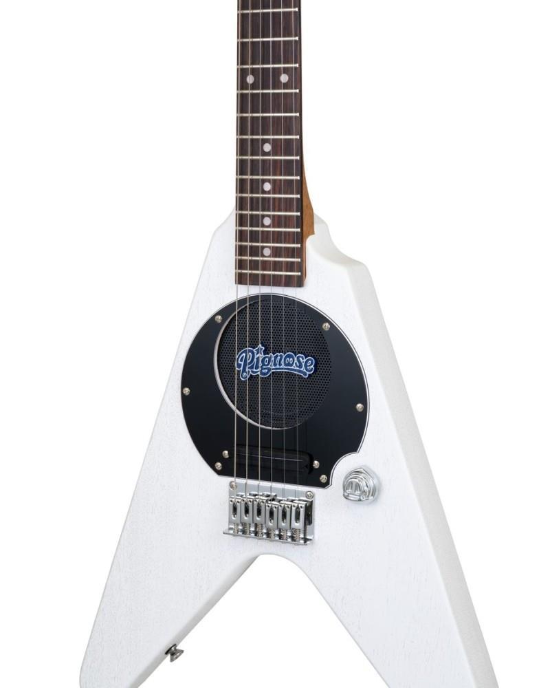 Aria Pignose V SHAPE Electric Guitar White