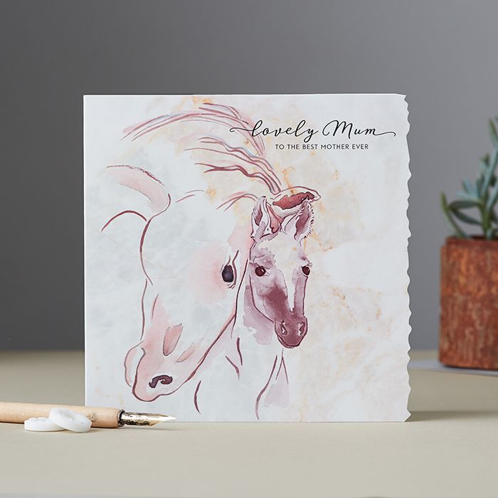 Lovely Mum Horse Card