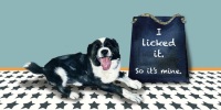 Licked It Collie Card