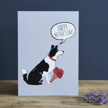 Border Collie Mother’s Day Card