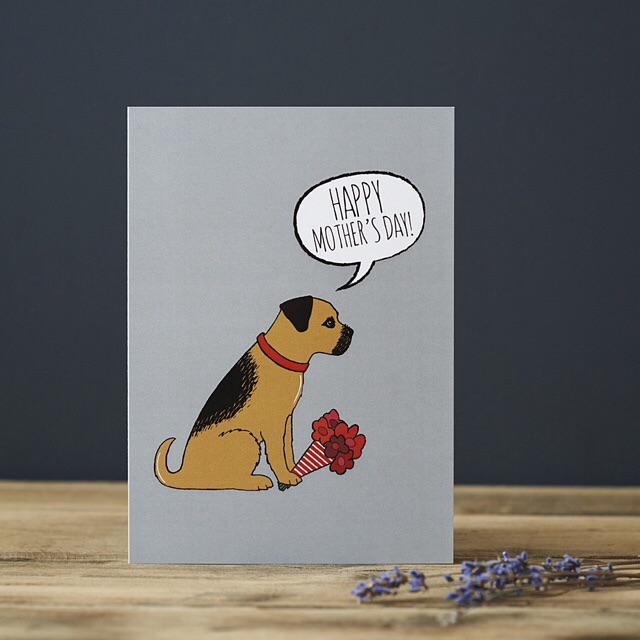 Border Terrier Mother’s Day Card 