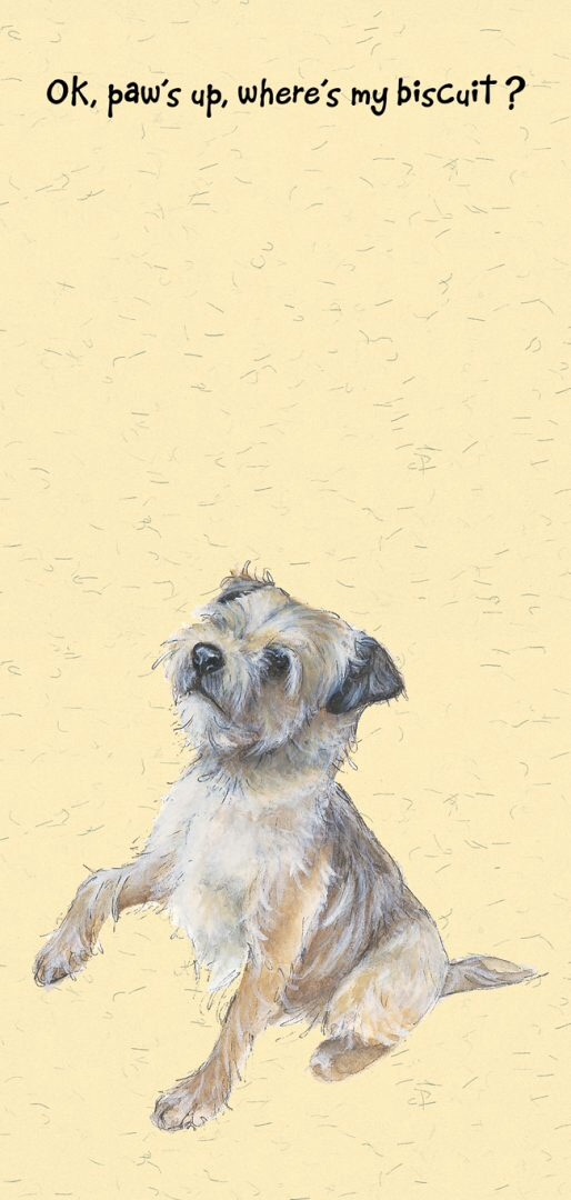 Paws Up Border Terrier Card
