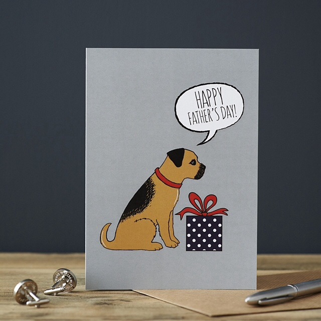 Border Terrier Father’s Day Card 