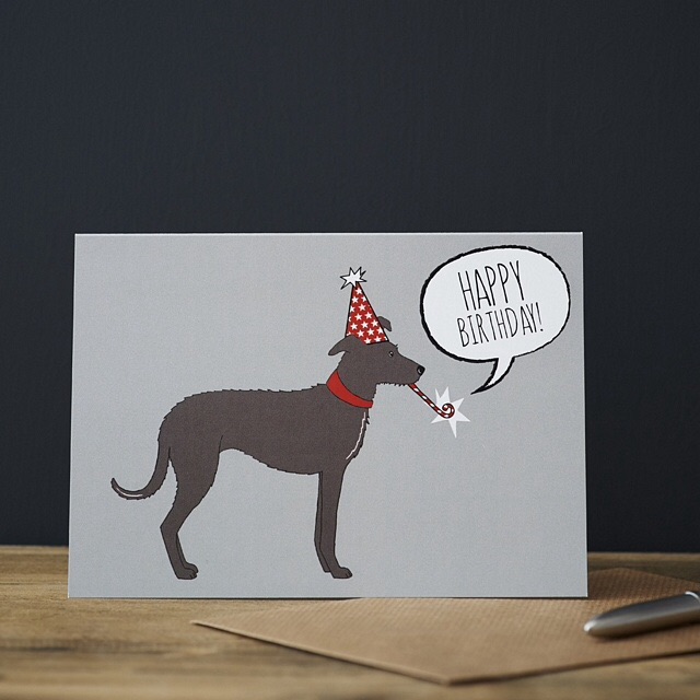 Sighthound Birthday Card 