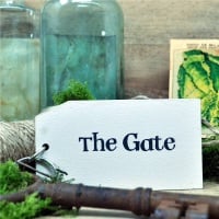 Wooden Key Ring: The Gate