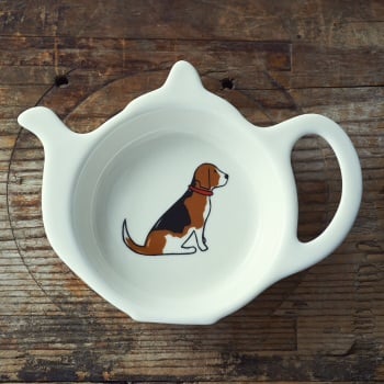 Gift Boxed Beagle Teabag Dish