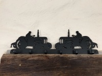 Vintage Tractor 6 Hook Key Rack