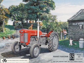 Massey Ferguson 65 Tractor Metal Sign