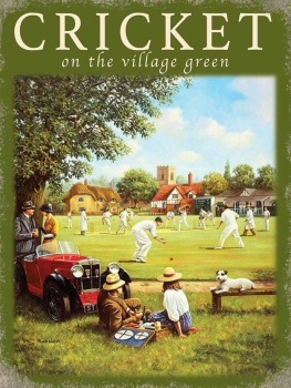 Cricket on the Green Metal Sign