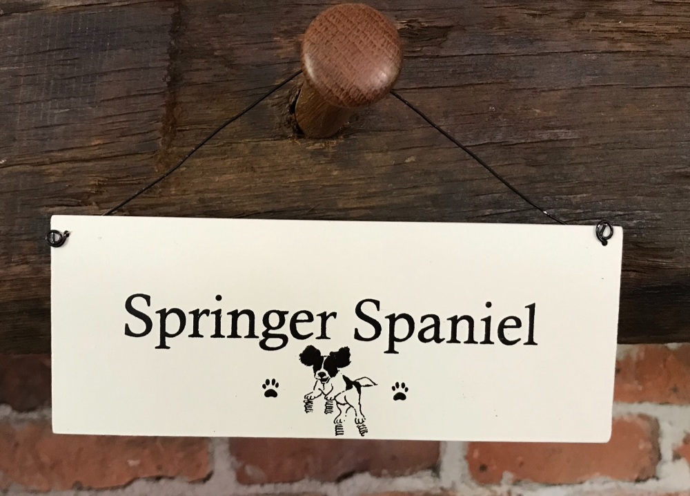 Springer Spaniel Wooden Sign 