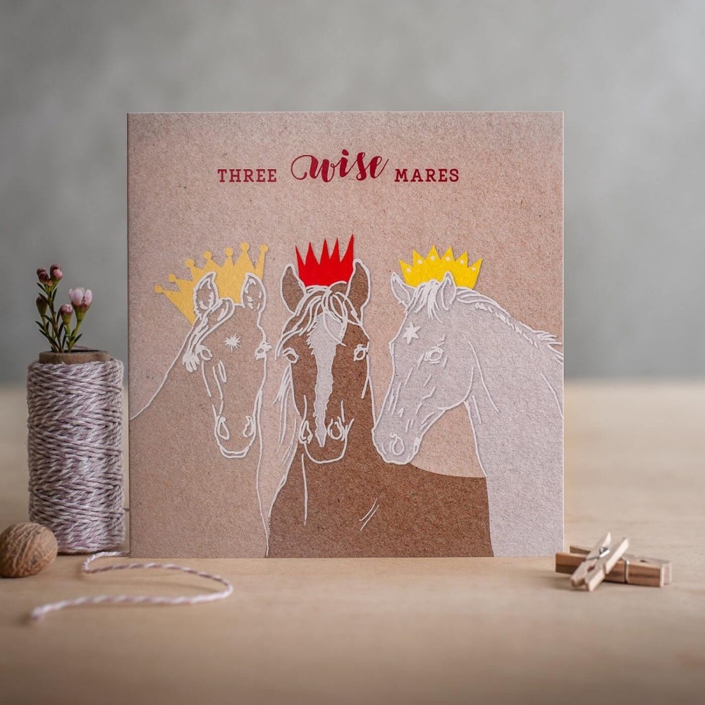 Three Wise Mares Christmas Card