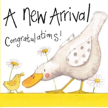 New Arrival Sparkly Card