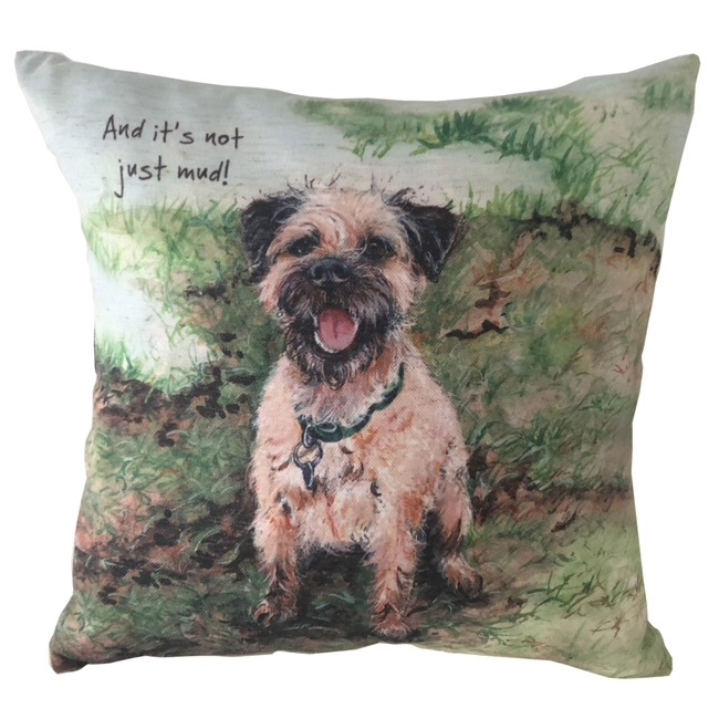 border terrier cushion