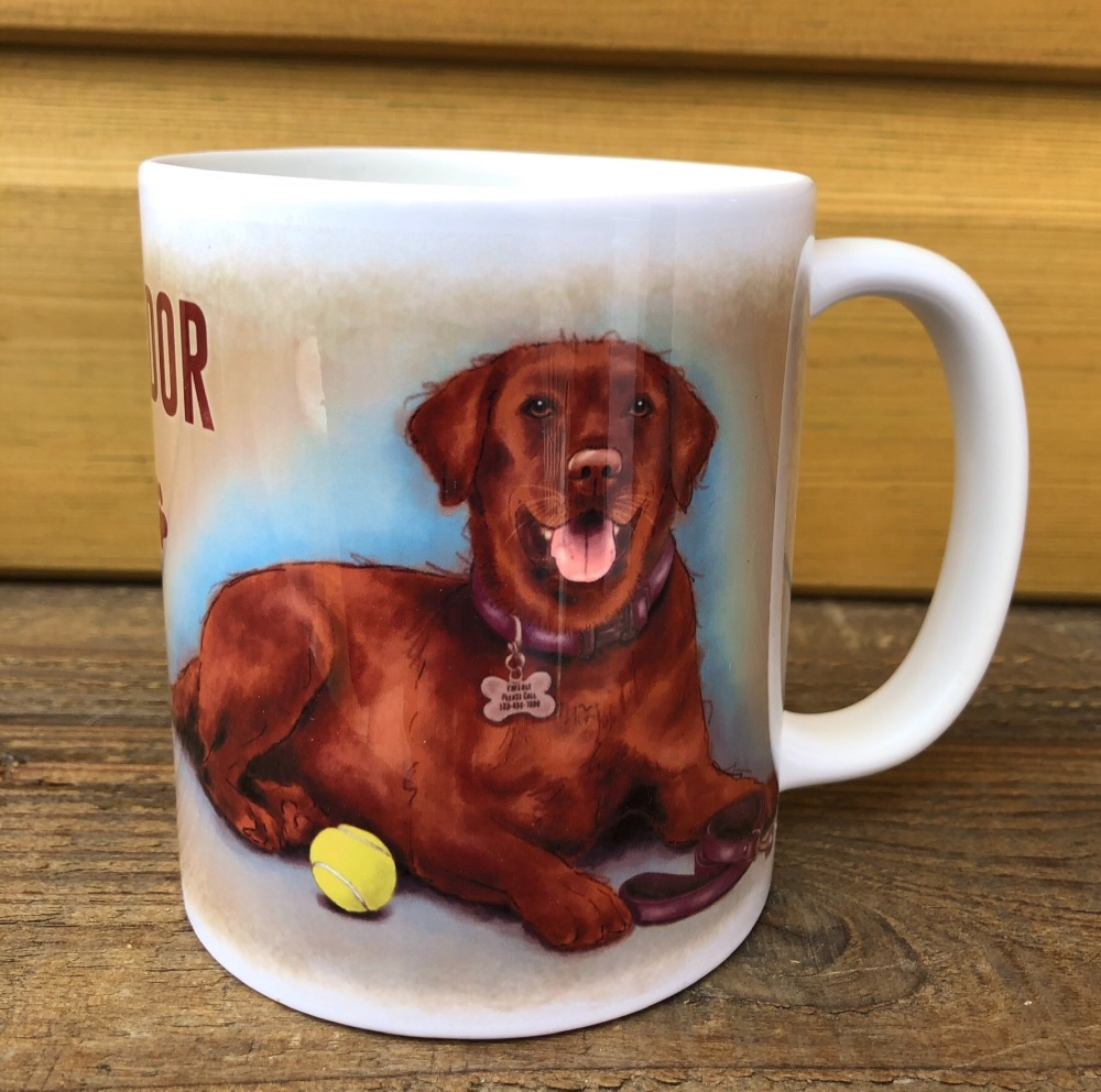 Chocolate Labrador Ceramic Mug