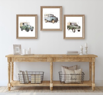 Trio of Land Rover Prints 