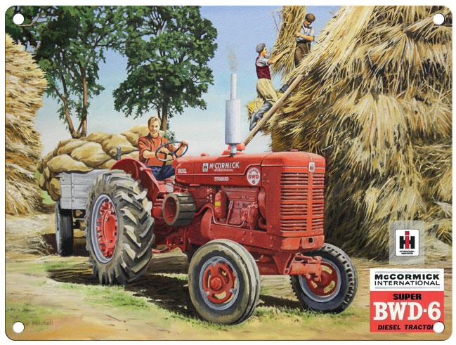 McCormick BWD-6 Tractor Metal Sign