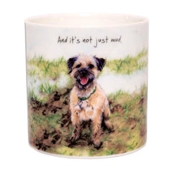 Not Mud Bone China Border Terrier Mug