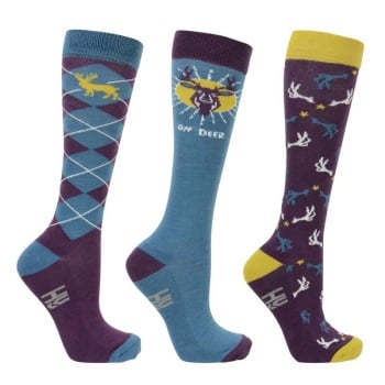 Pack of Three Oh Deer Socks