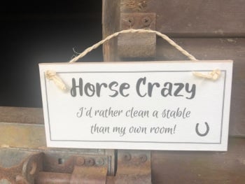 Horse Crazy...Wooden Sign