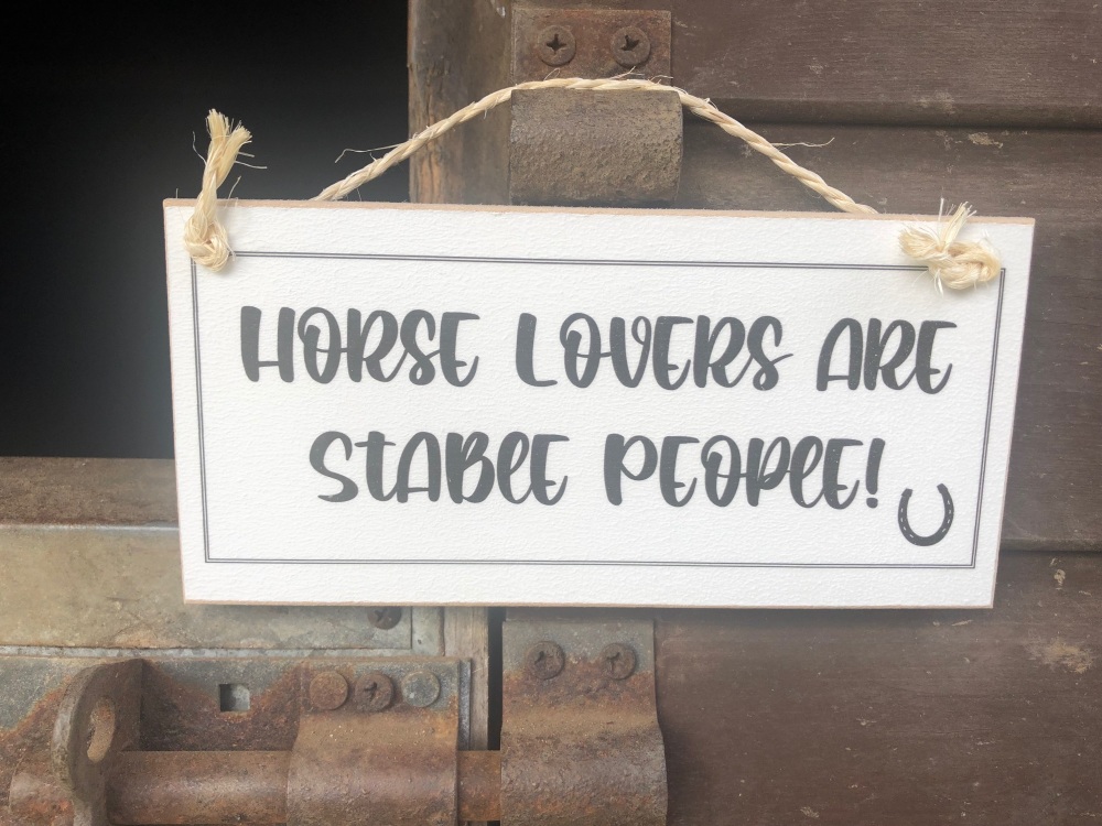If my horse doesn't like you...Wooden Sign