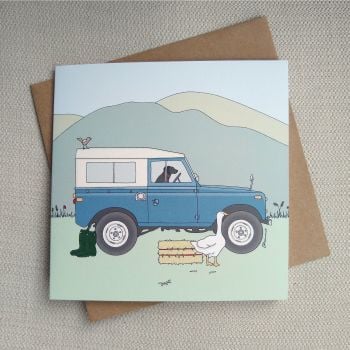 Land Rover Series III Short Wheel Base Card 