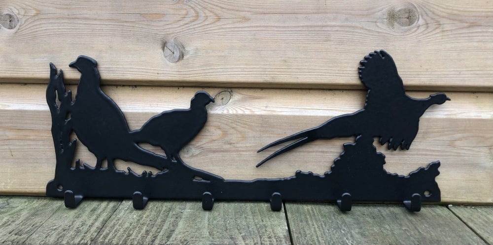 Game Birds 6 Hook Key Rack