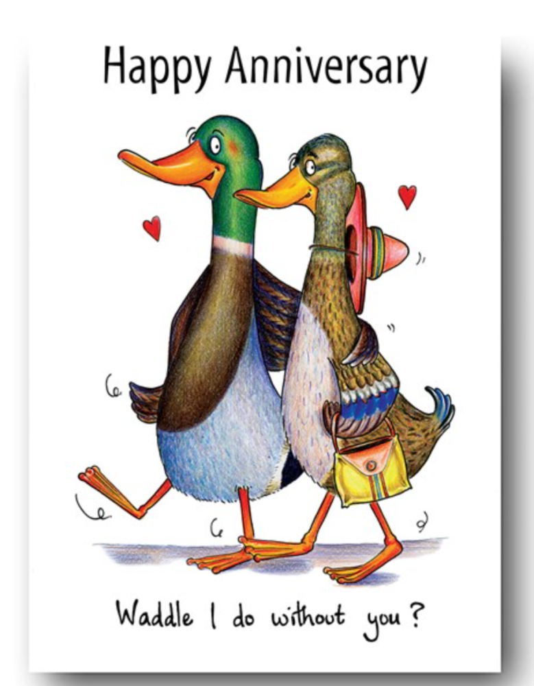 Waddle Anniversary Card