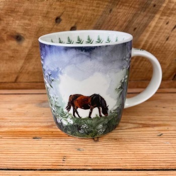 Horse in Cow Parsley Mug