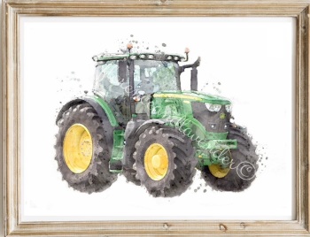 John Deere Tractor Print