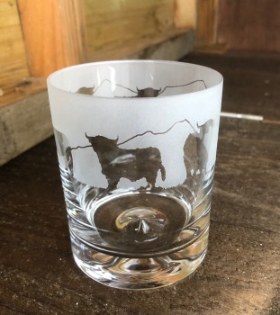 Highland Cow Whisky Tumbler