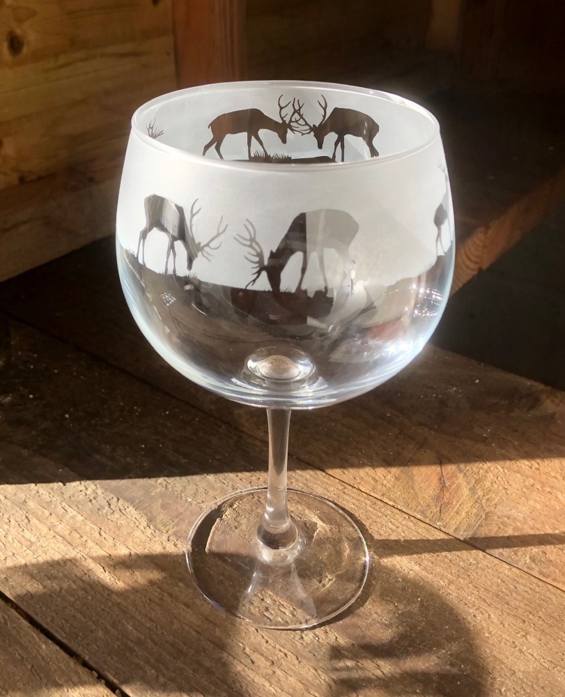 Stag Balloon Gin Glass
